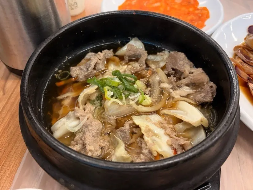 Ajju bulgogi made with stir-fried monkfish and octopus