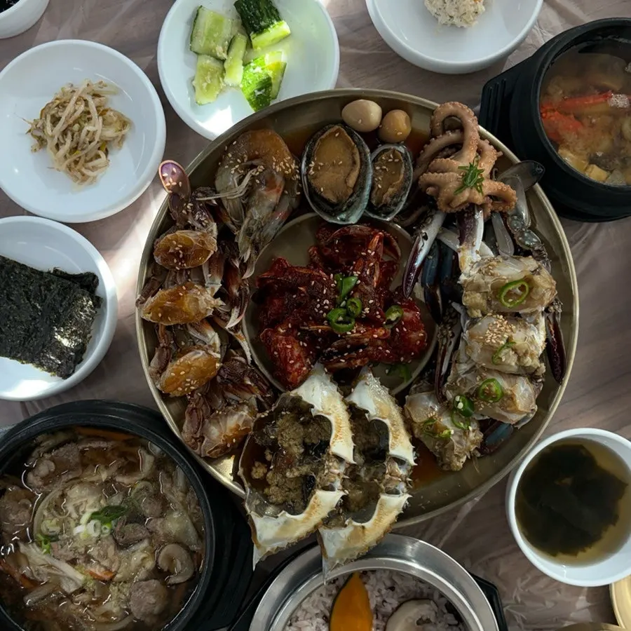 Yellow crab soy jang packed with meat