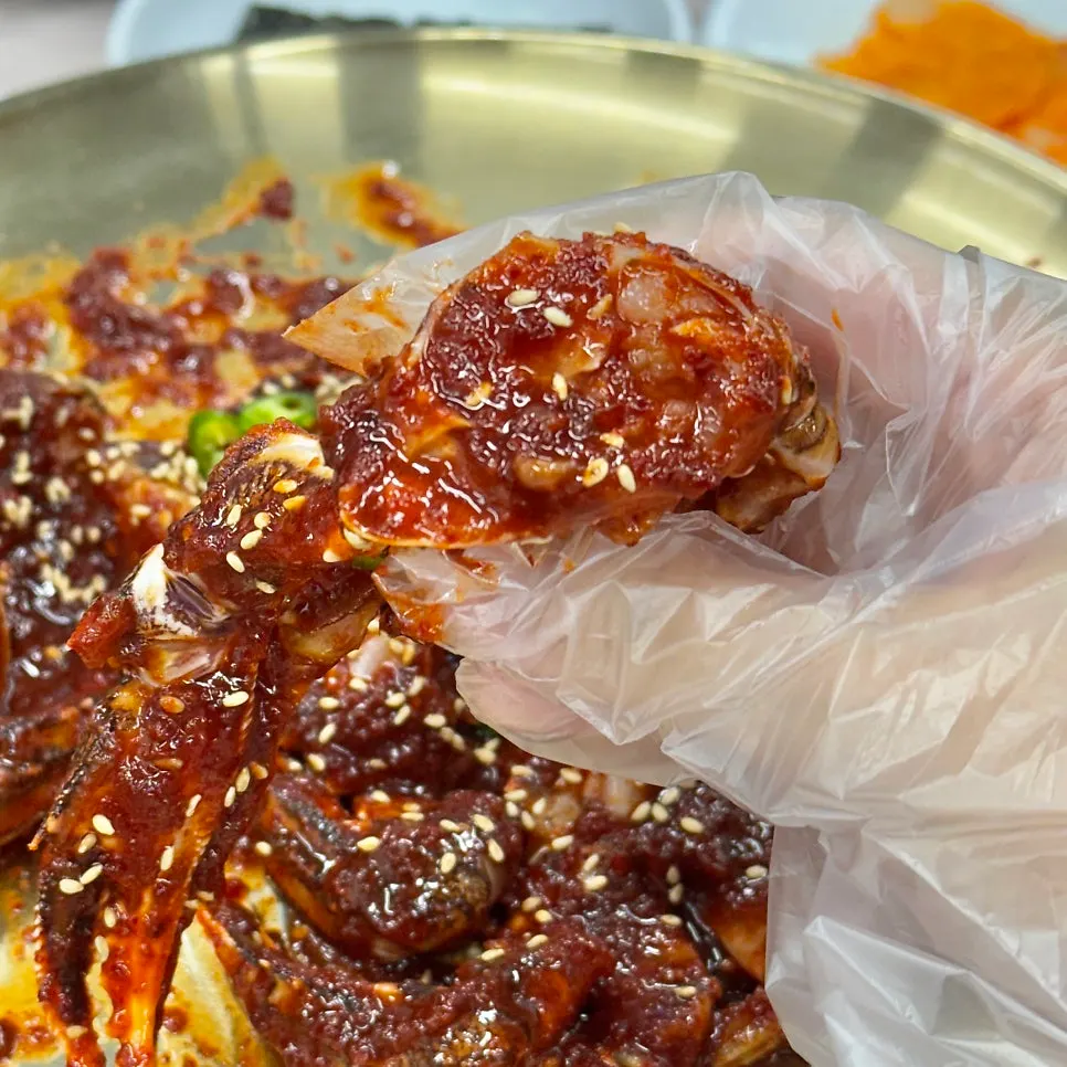 양념게장 게딱지 클로즈업