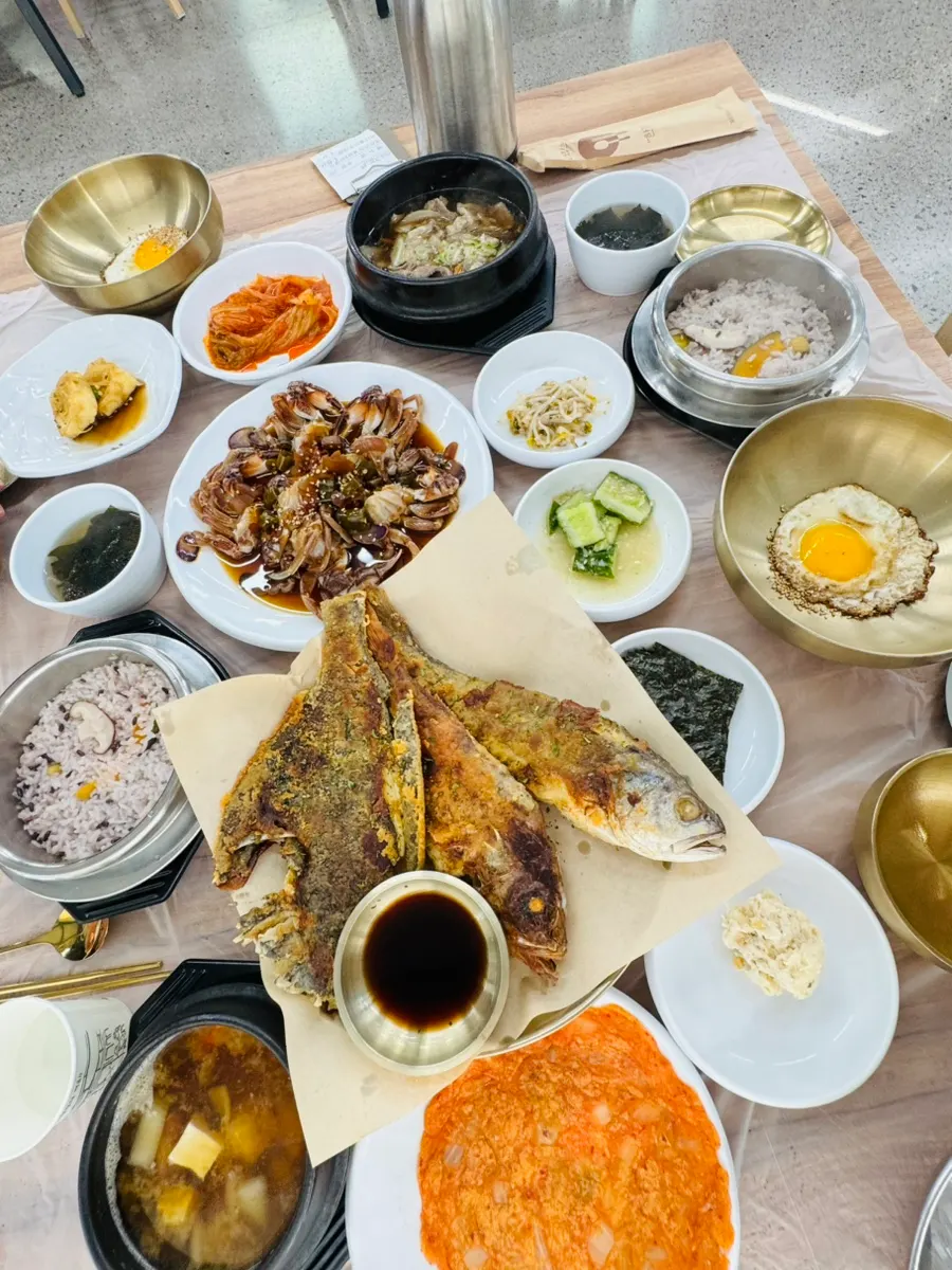 양산 통도사 근처 더도게장 점심 한상