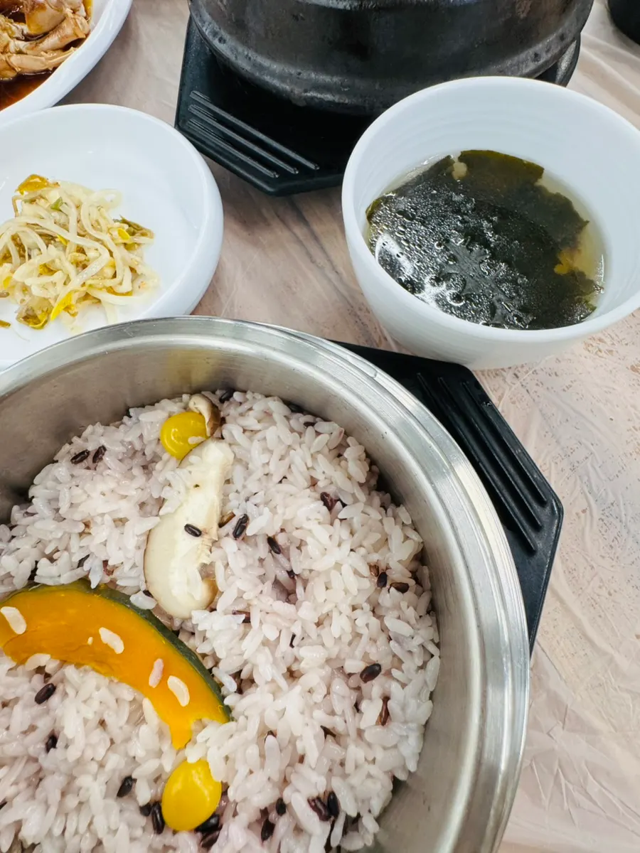 솥밥 누룽지까지 마무리한 식사
