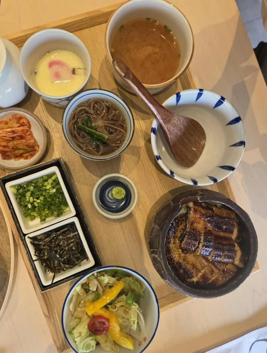 나고야식 히츠마부시 장어덮밥 상차림