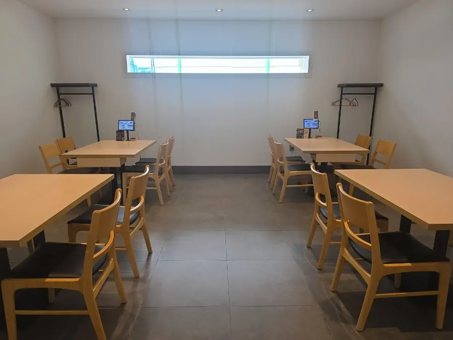Interior of a private room at Yangsando Gijang Yeonhwa Branch