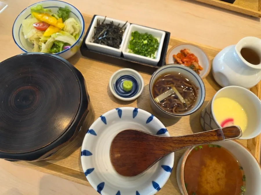 Special hitsumabushi freshwater eel rice bowl with lid removed