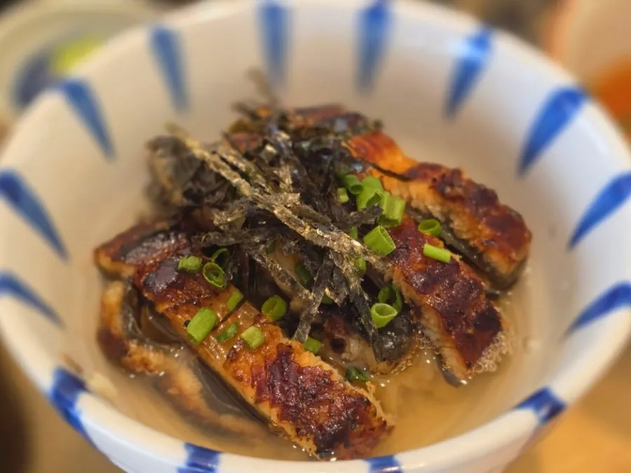 Empty bowl after finishing the ocha broth