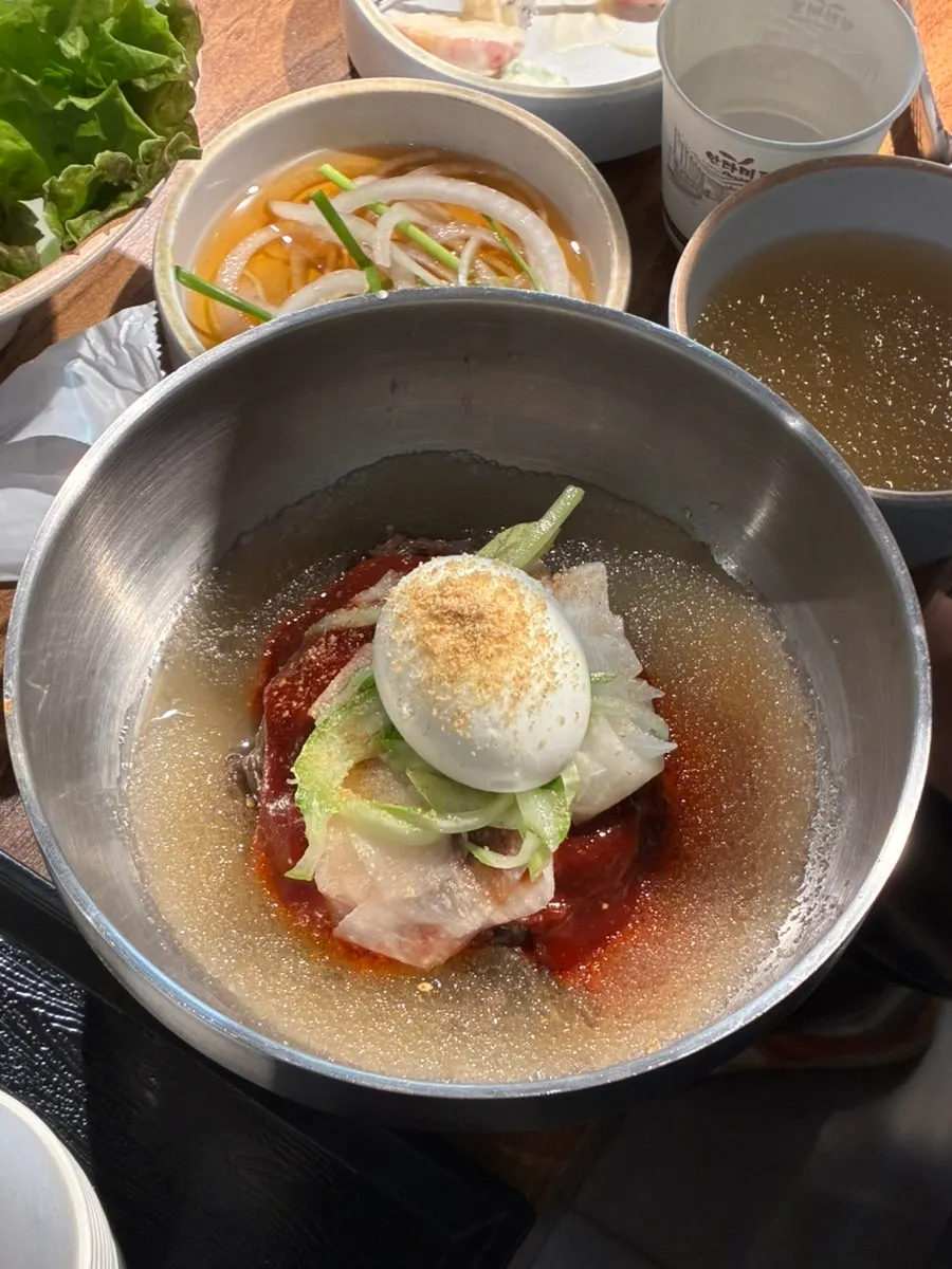 양심소 냉면정식에 포함된 물냉면