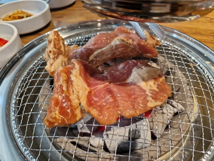 ヤンシムソ安山古桟店の食事を終えたテーブル