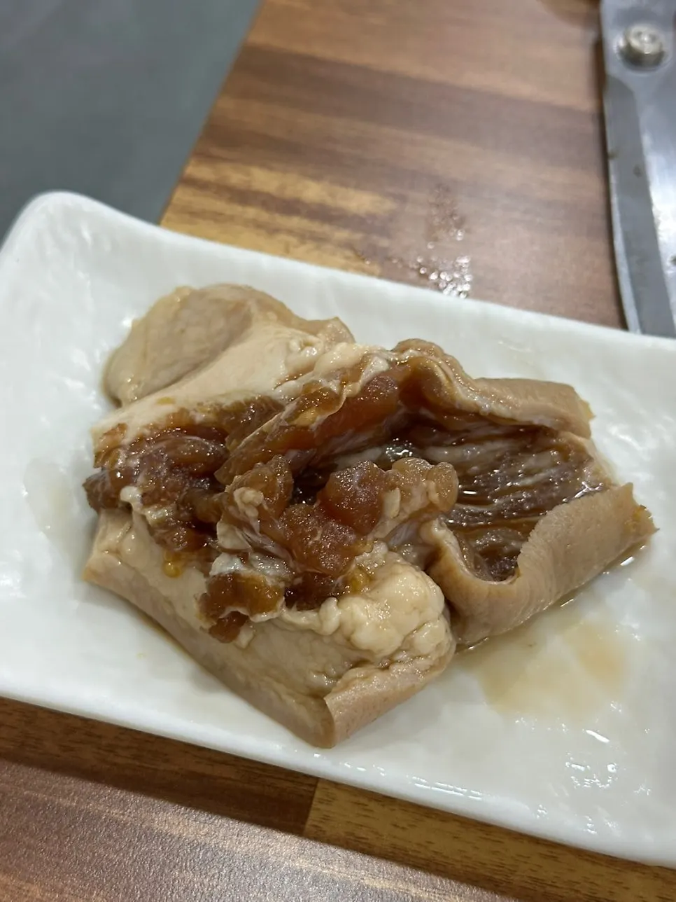 150g of pork tail received from the review event