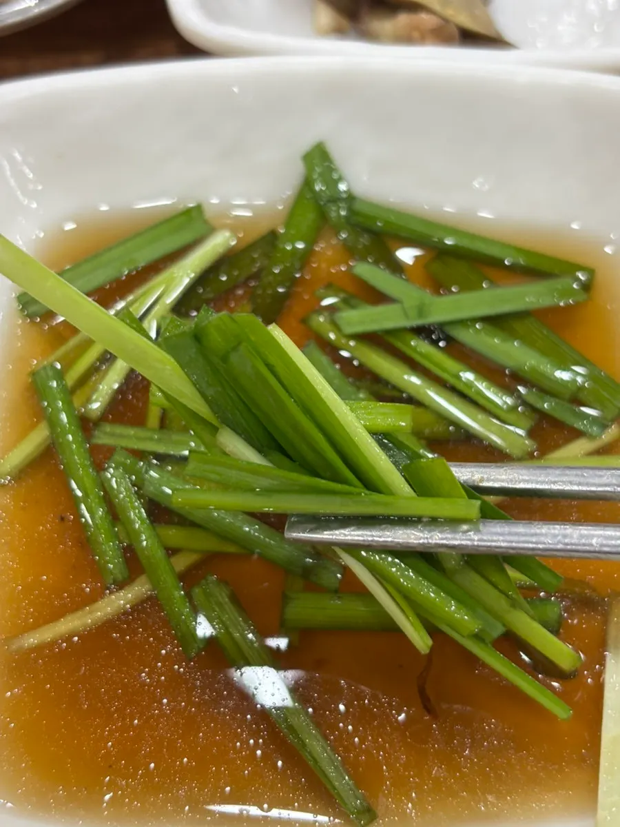 Side dish made from homegrown chives