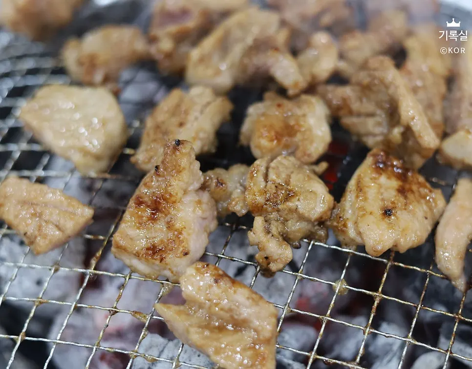 Yeoyejeong's marinated pork galbi, butterflied and marinated