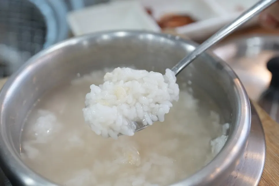 구수하게 완성된 누룽지