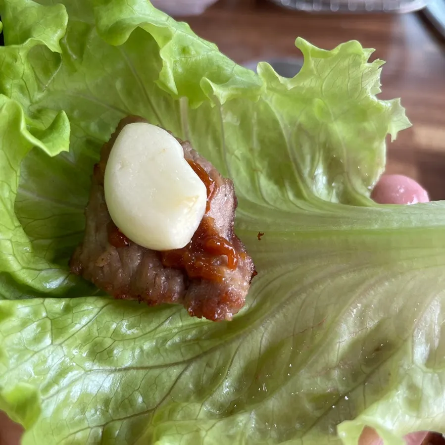 A pungent wrap topped with chives