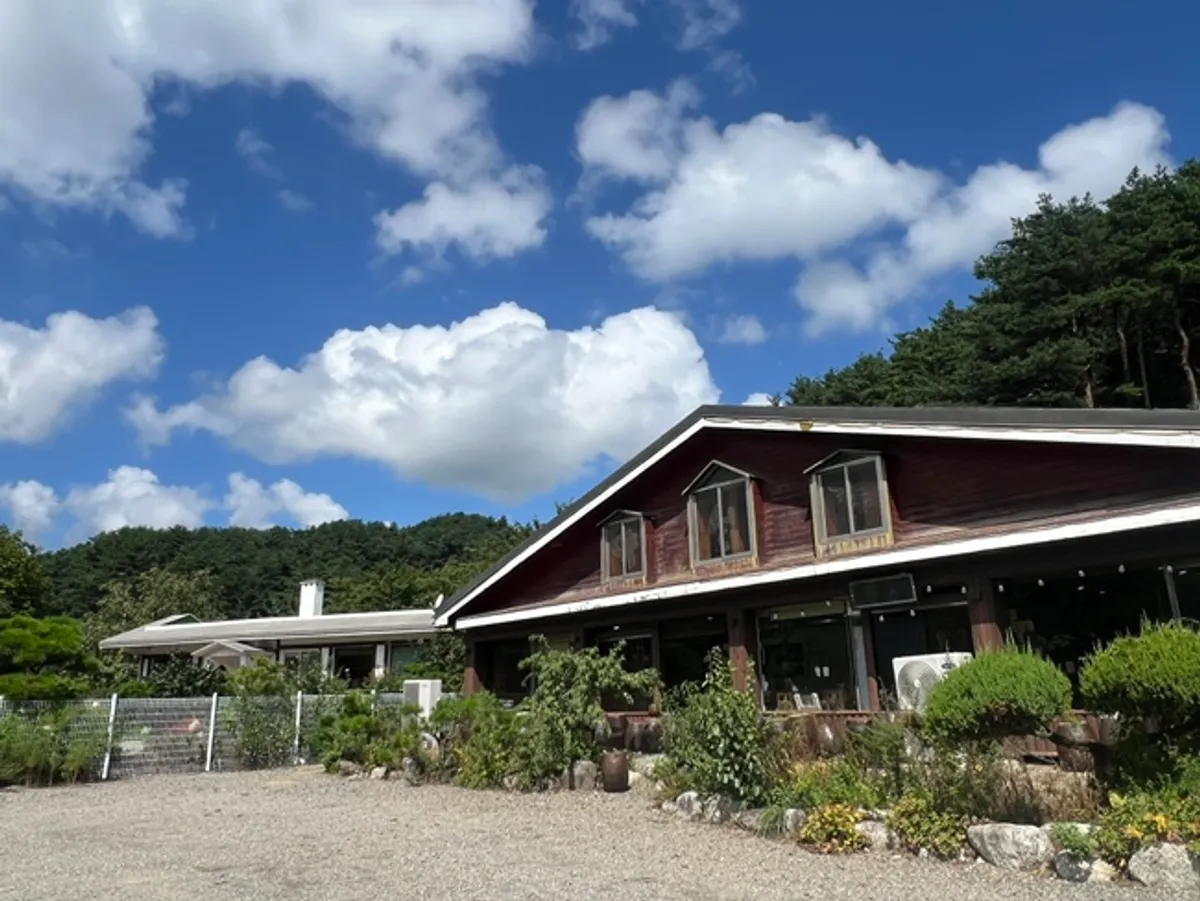 View of Yeoyejeong, a BBQ restaurant tucked in the mountains of Seomyeon, Yangyang