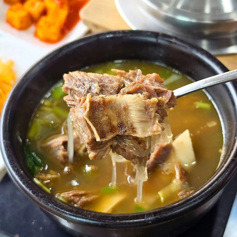 Plenty of meat inside the galbitang