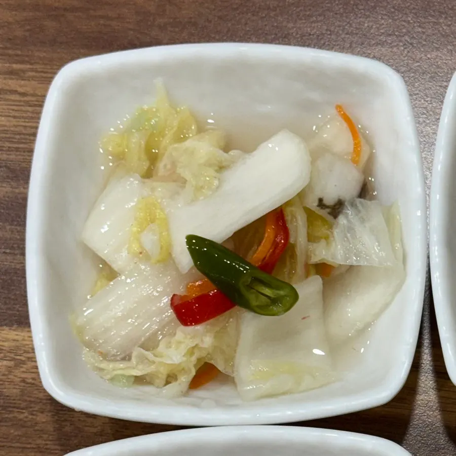 Braised burdock root banchan at Yeoyejeong