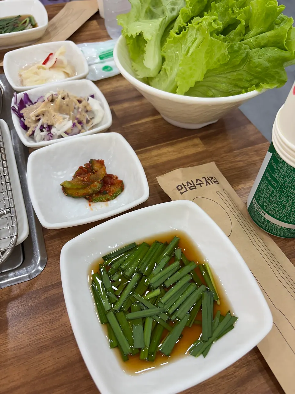 Menu page showing noodles, stew, and sotbap