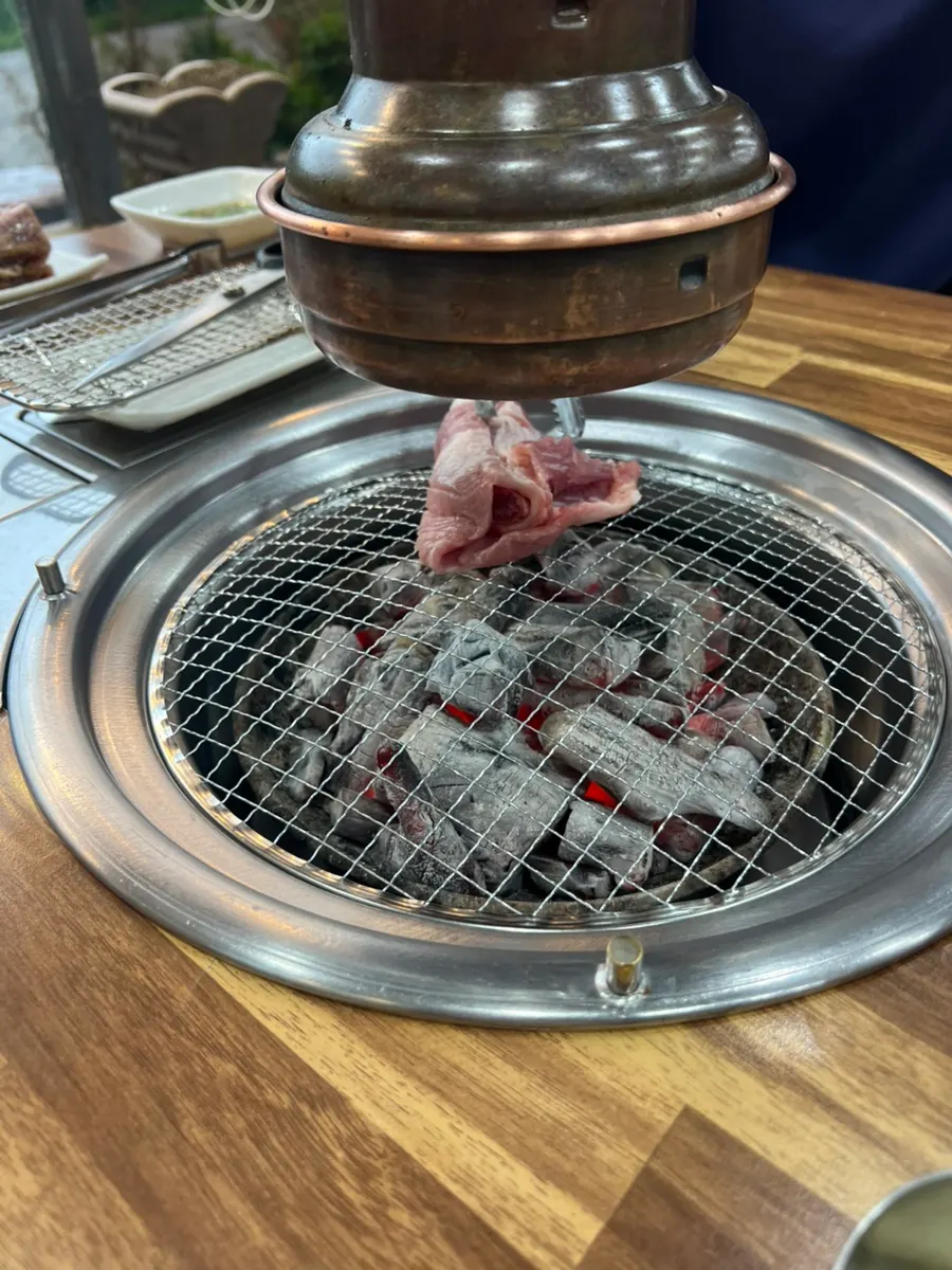 Charcoal brought to the table