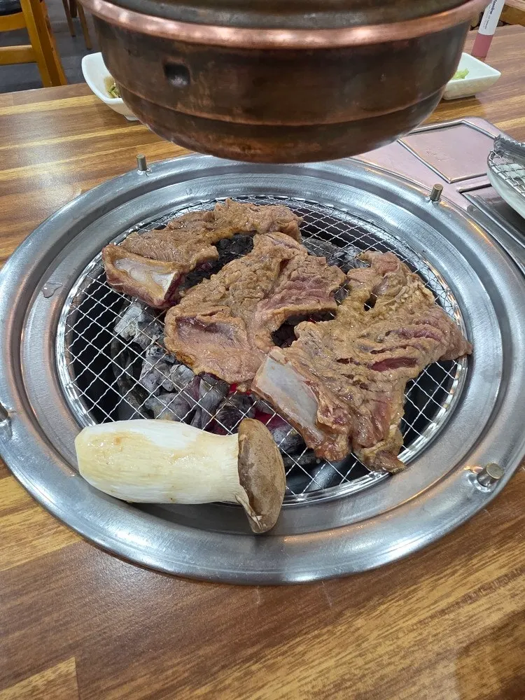 Plate of raw marinated ribs ordered