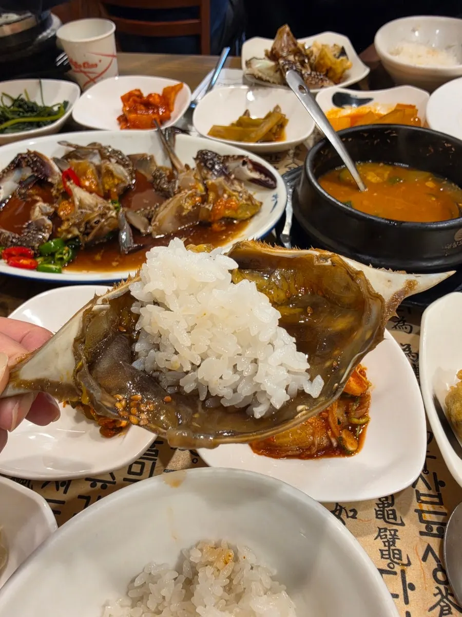 게딱지를 연 간장게장
