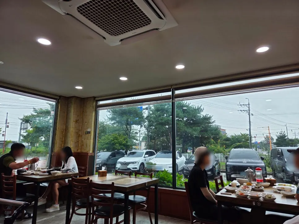 Clean white and wood-toned restaurant interior