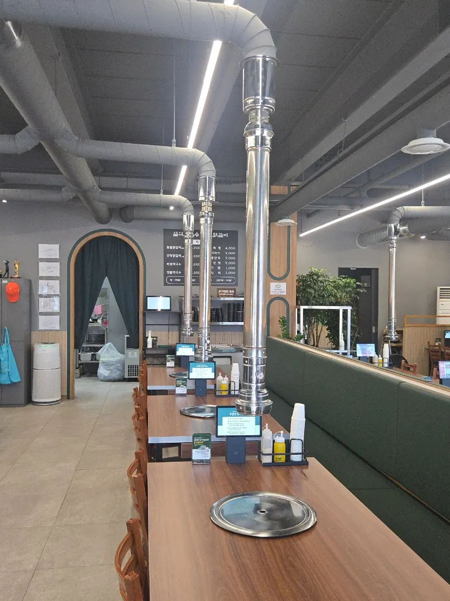Clean self-serve bar and dining area