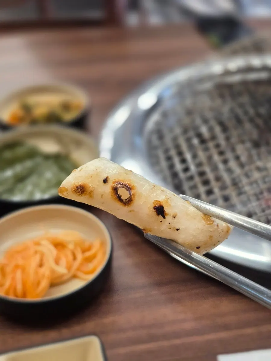 Golden, grilled rice cake add-on