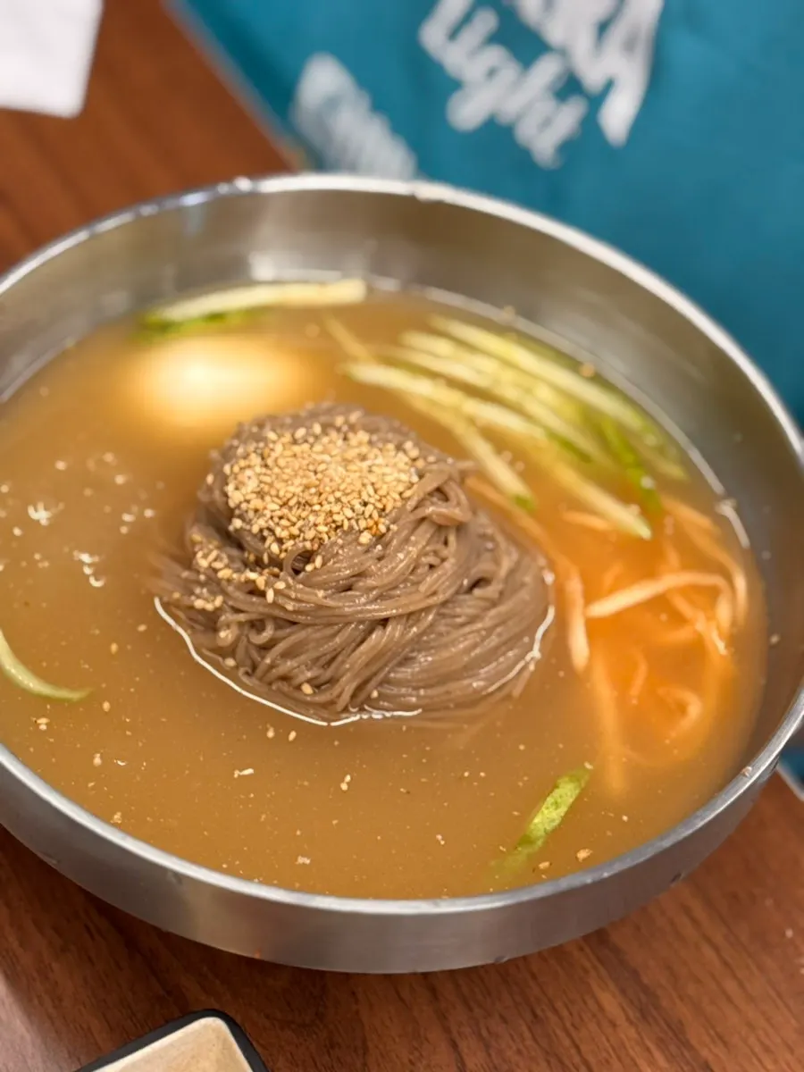 시원한 육수의 물막국수