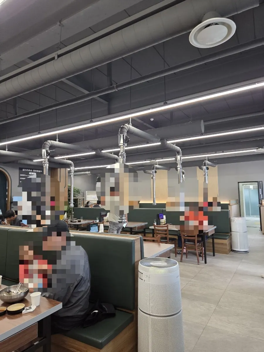 Spacious, clean restaurant interior