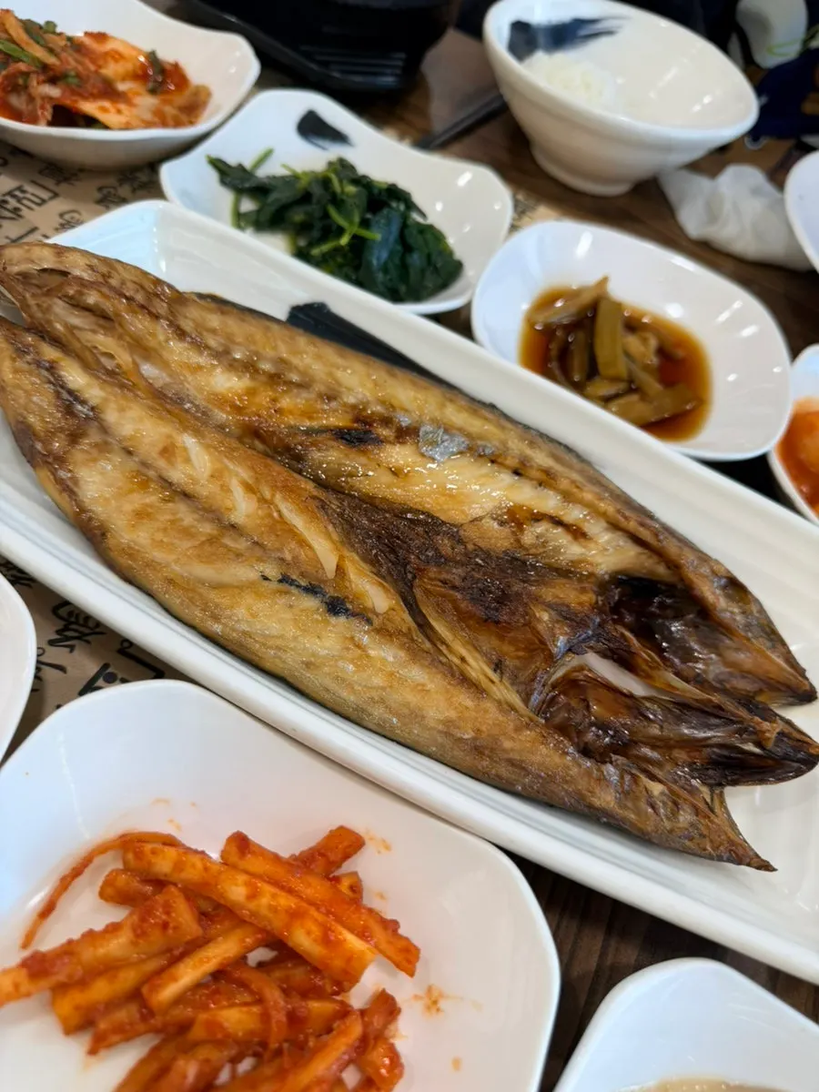 Nicely grilled mackerel