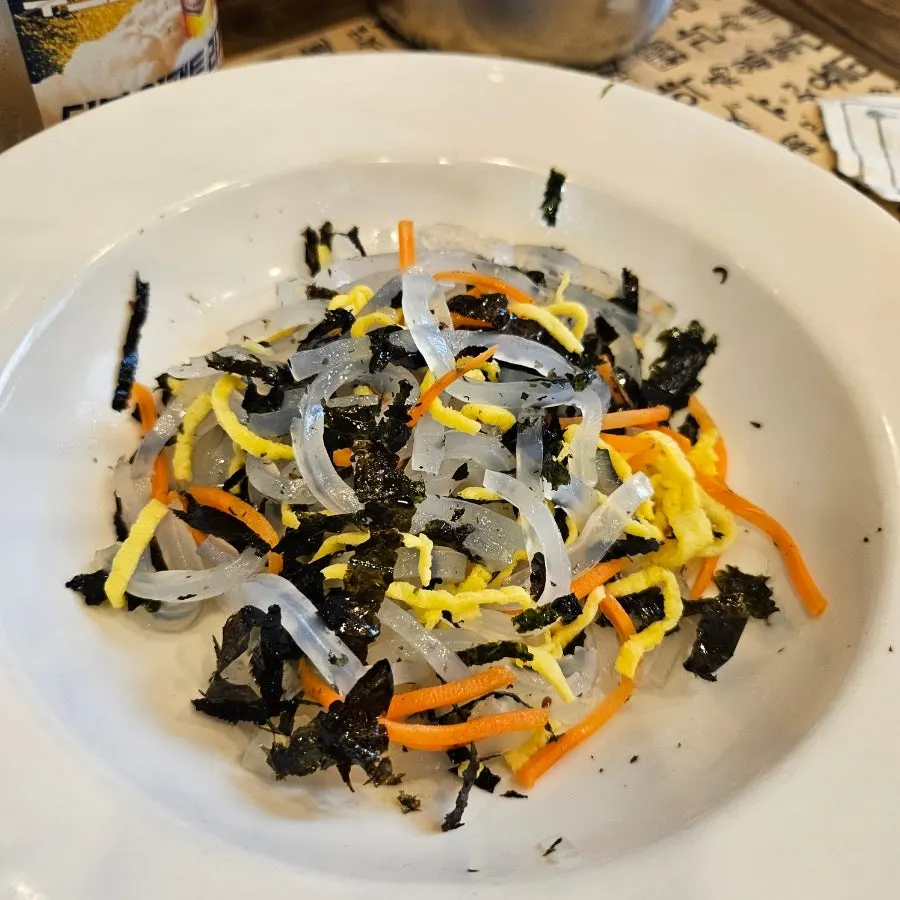 Meat-stuffed fried eggplant plate