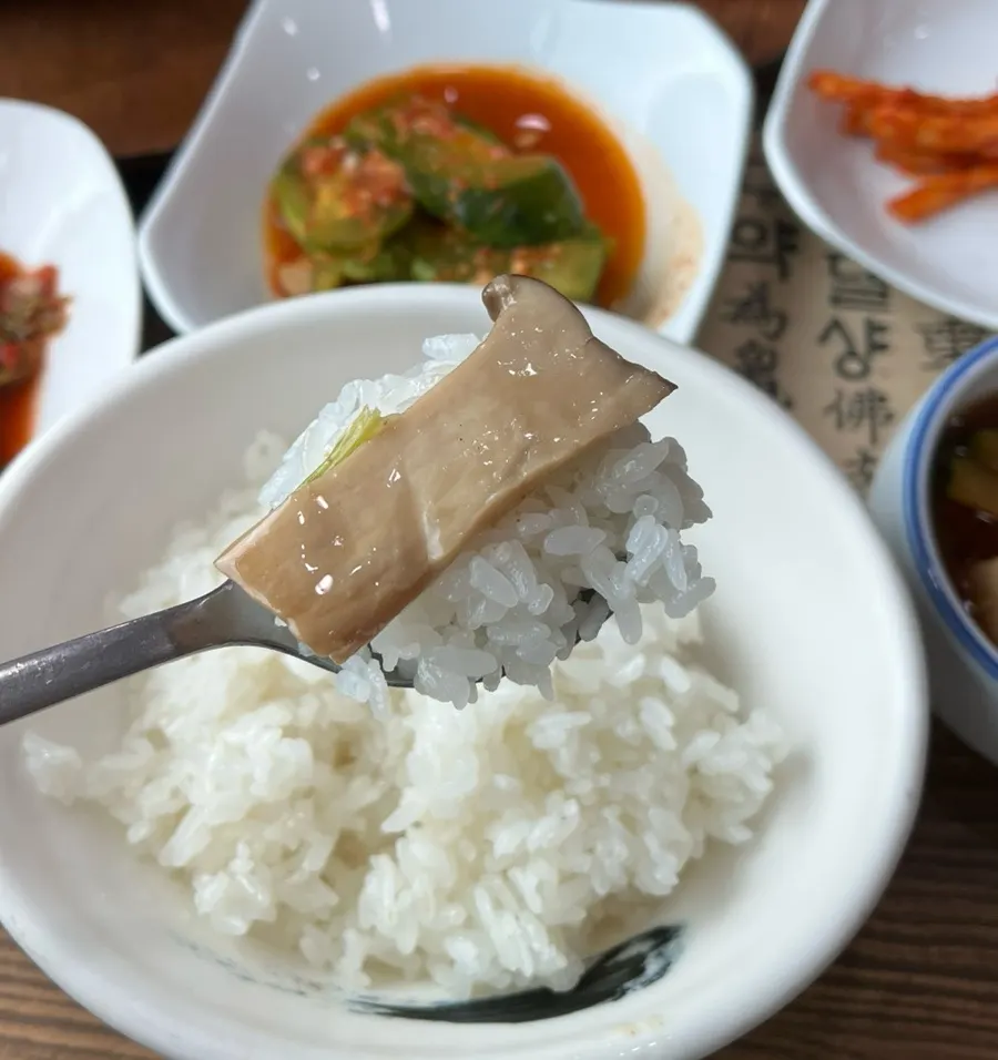 Savory doenjang stew in a stone bowl