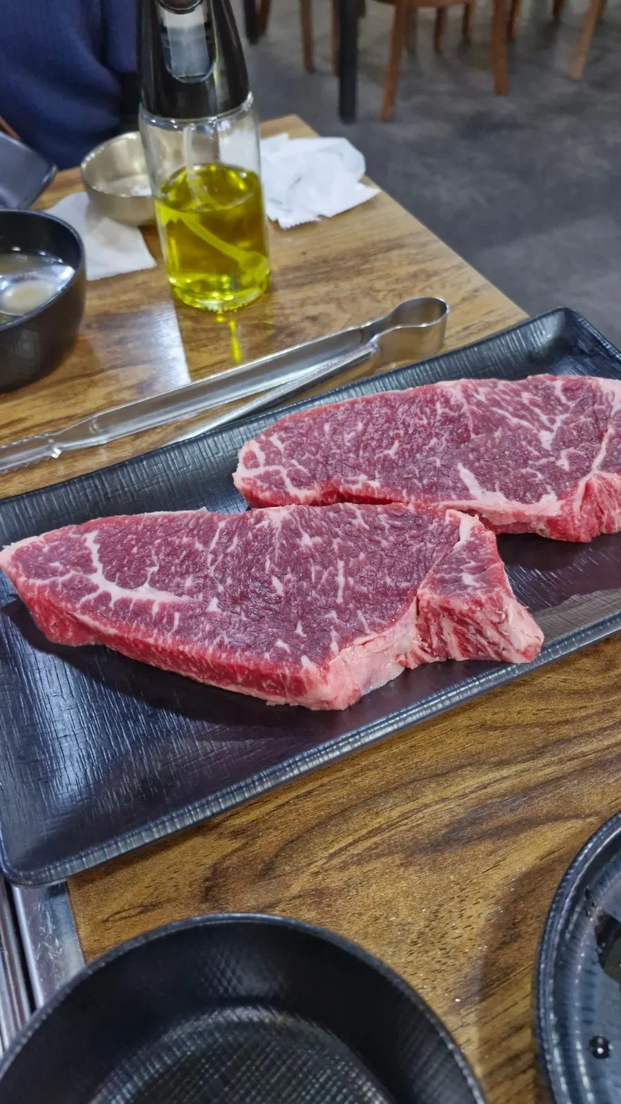 배추된장국과 장아찌 기본 상차림