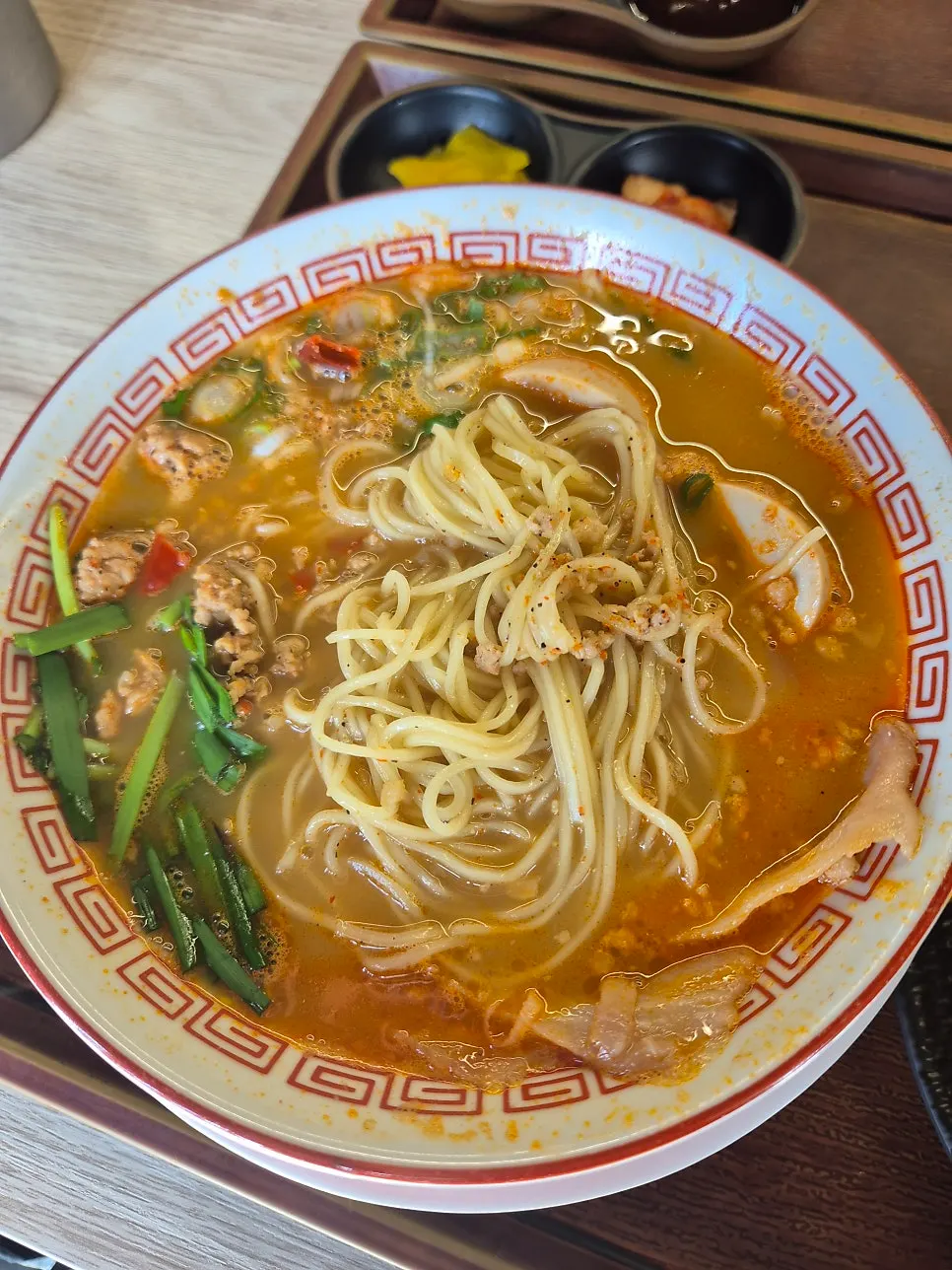 Taiwan ramen with spicy broth