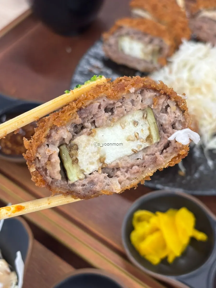 Gyugyu Donkatsu's signature menchi katsu
