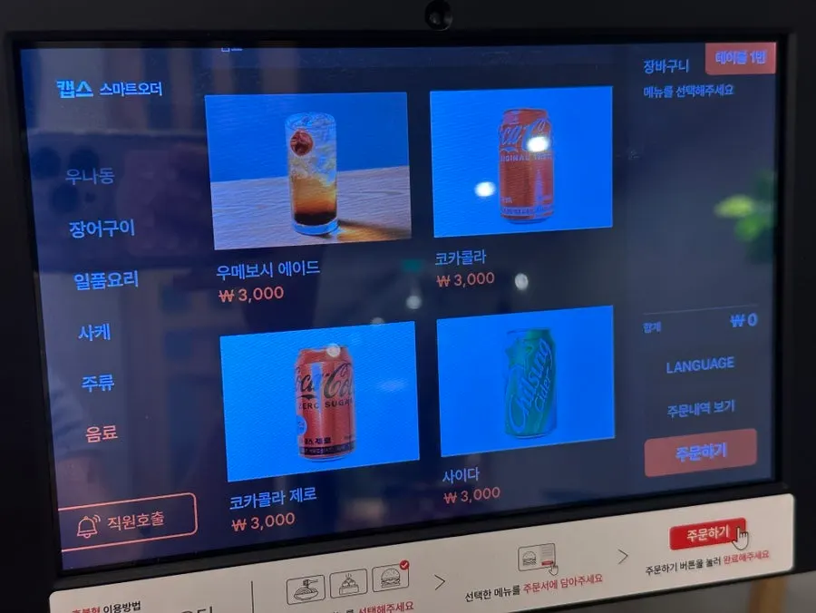 Unagiwa menu layout