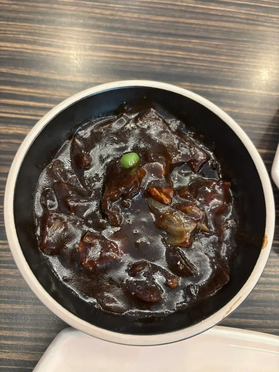 Close-up of the jjamppong broth