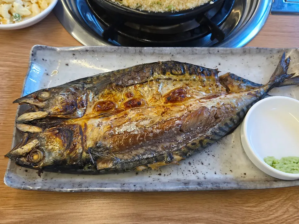 Ordered Andong-style grilled salted mackerel