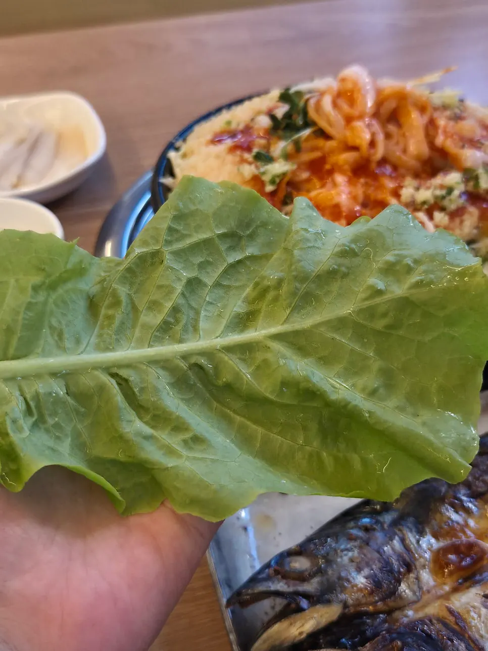 Cuttlefish sashimi side-dish spread