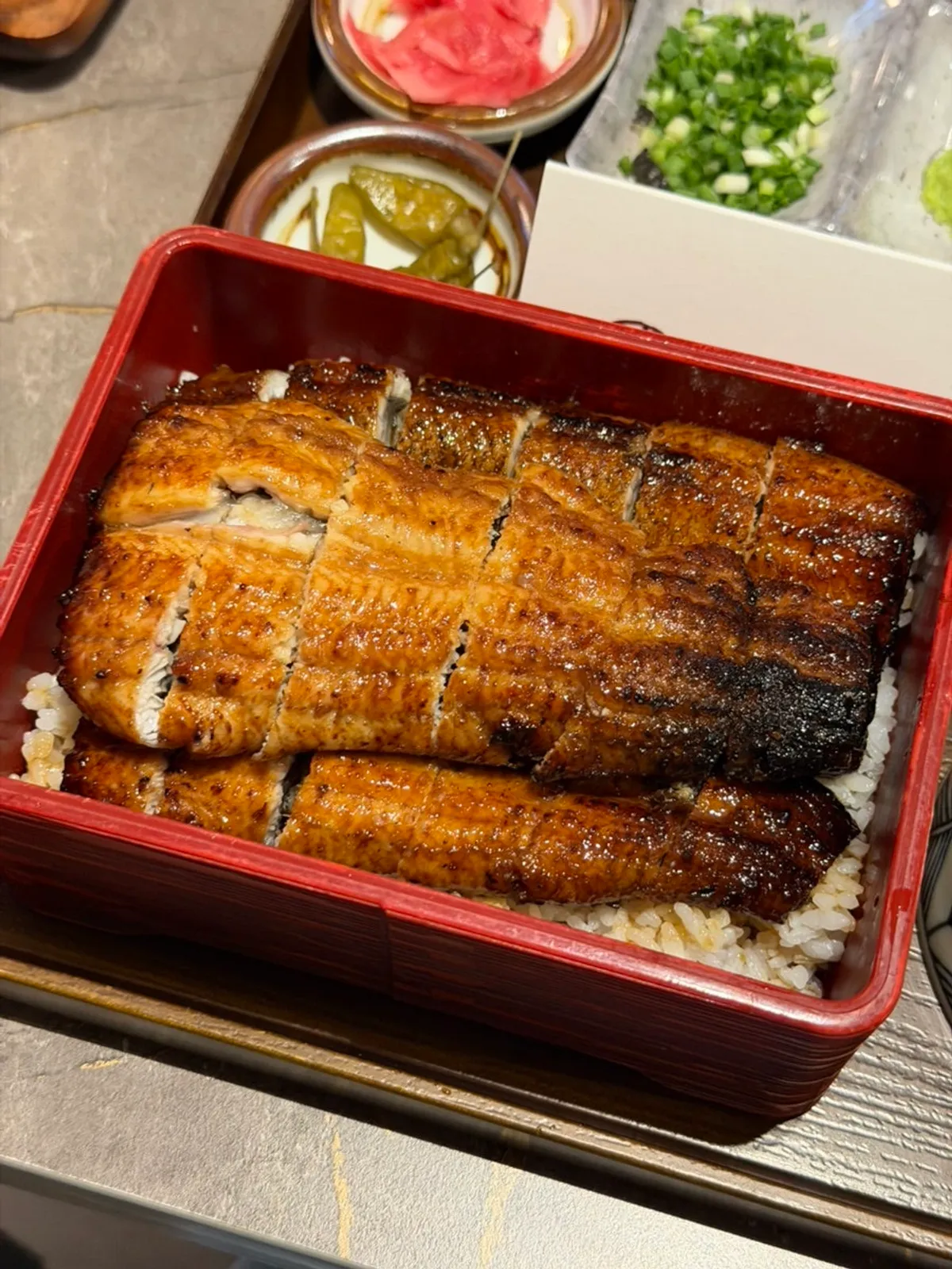 Deluxe hitsumabushi eel rice bowl