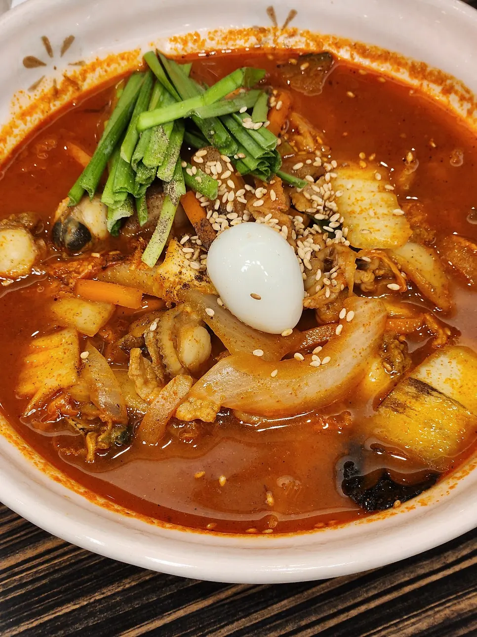 A bowl of ordered jjamppong