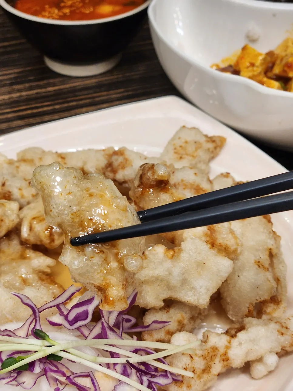 A plate of glutinous-rice tangsuyuk