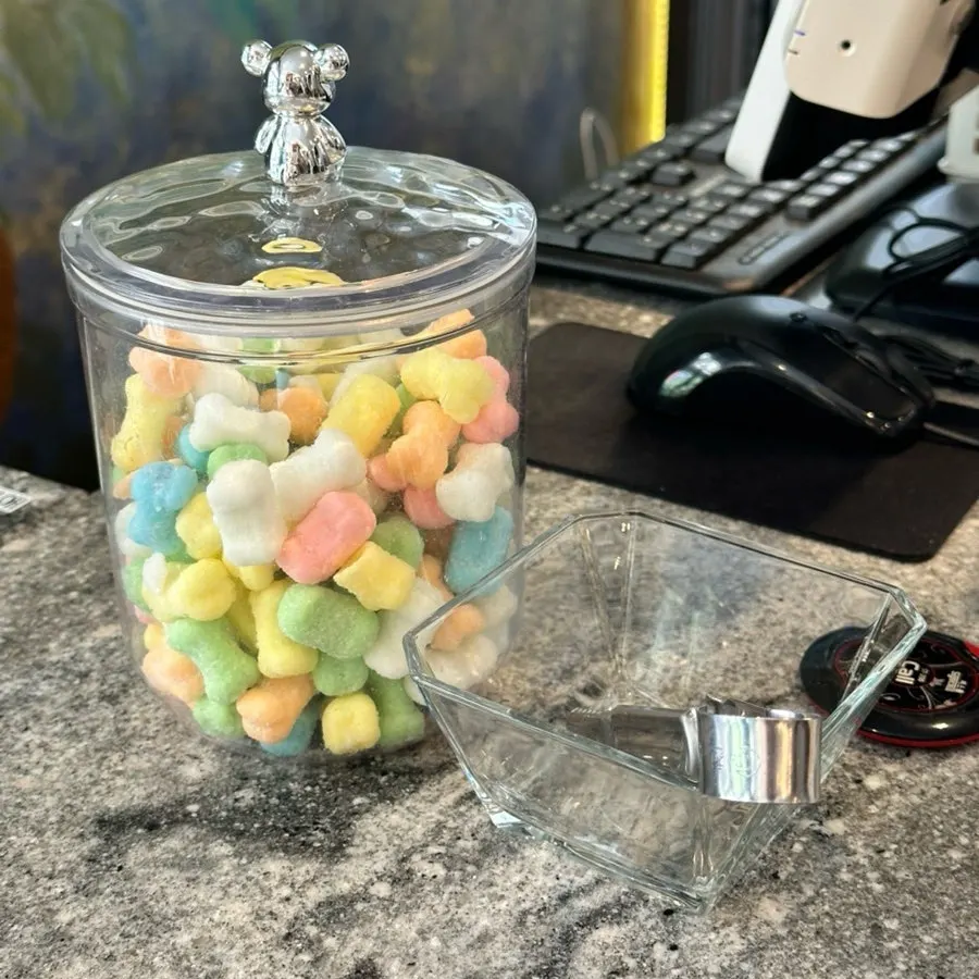 Basket of candy to grab on the way out