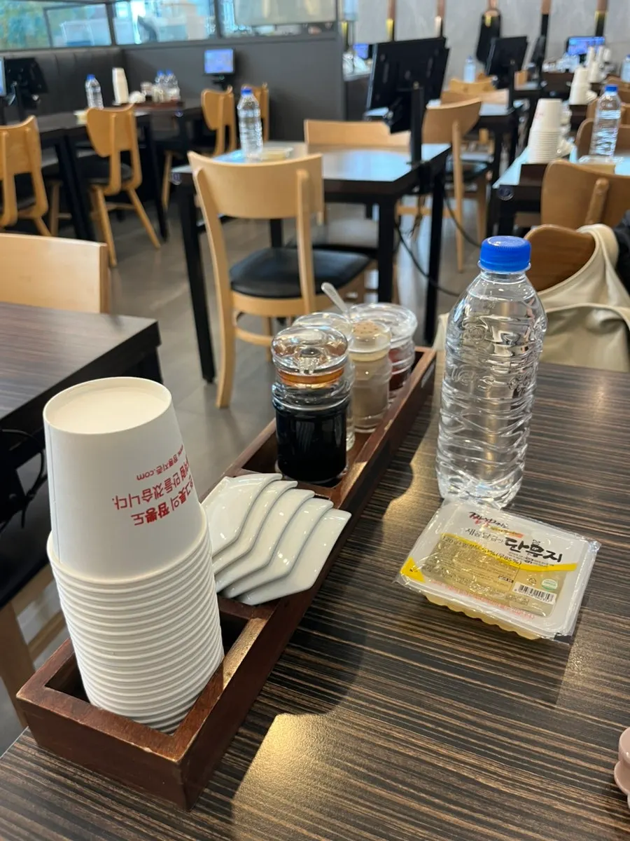 Disposable apron set out on the table