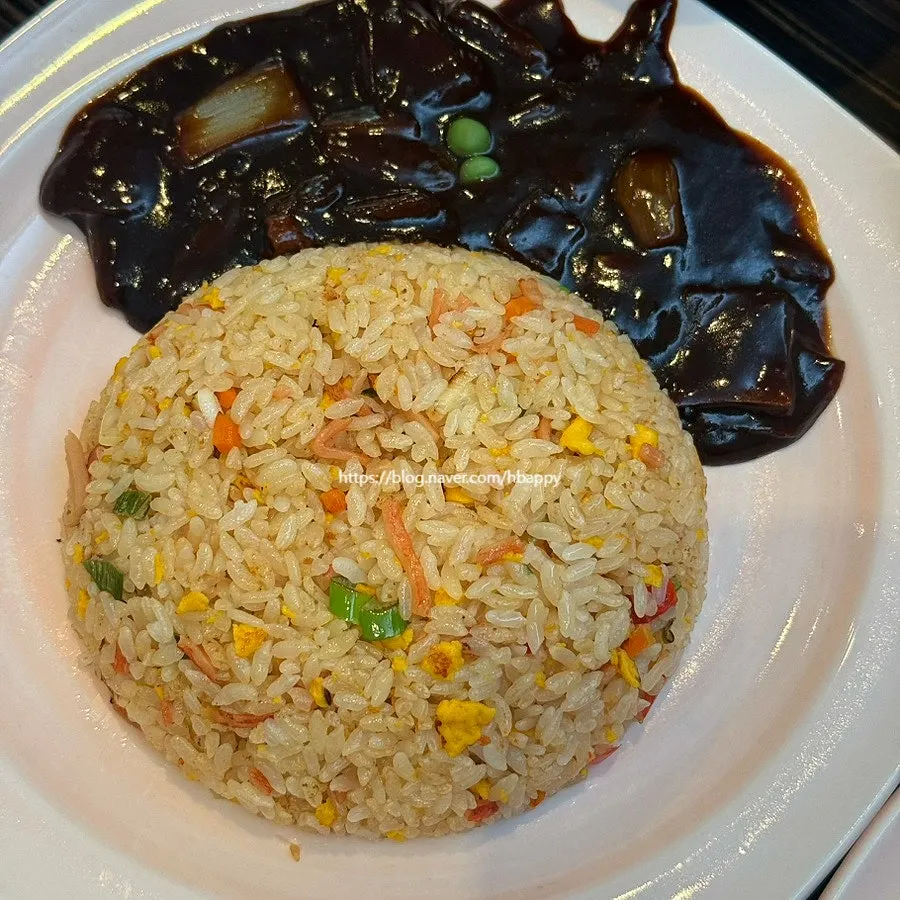 A plate of crab fried rice