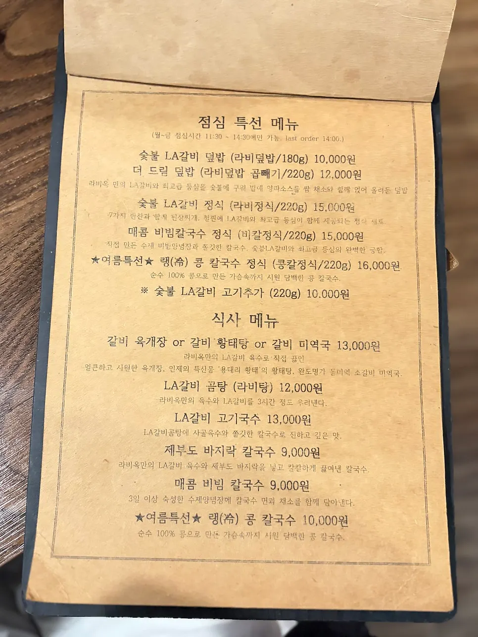 Raviok menu and price information