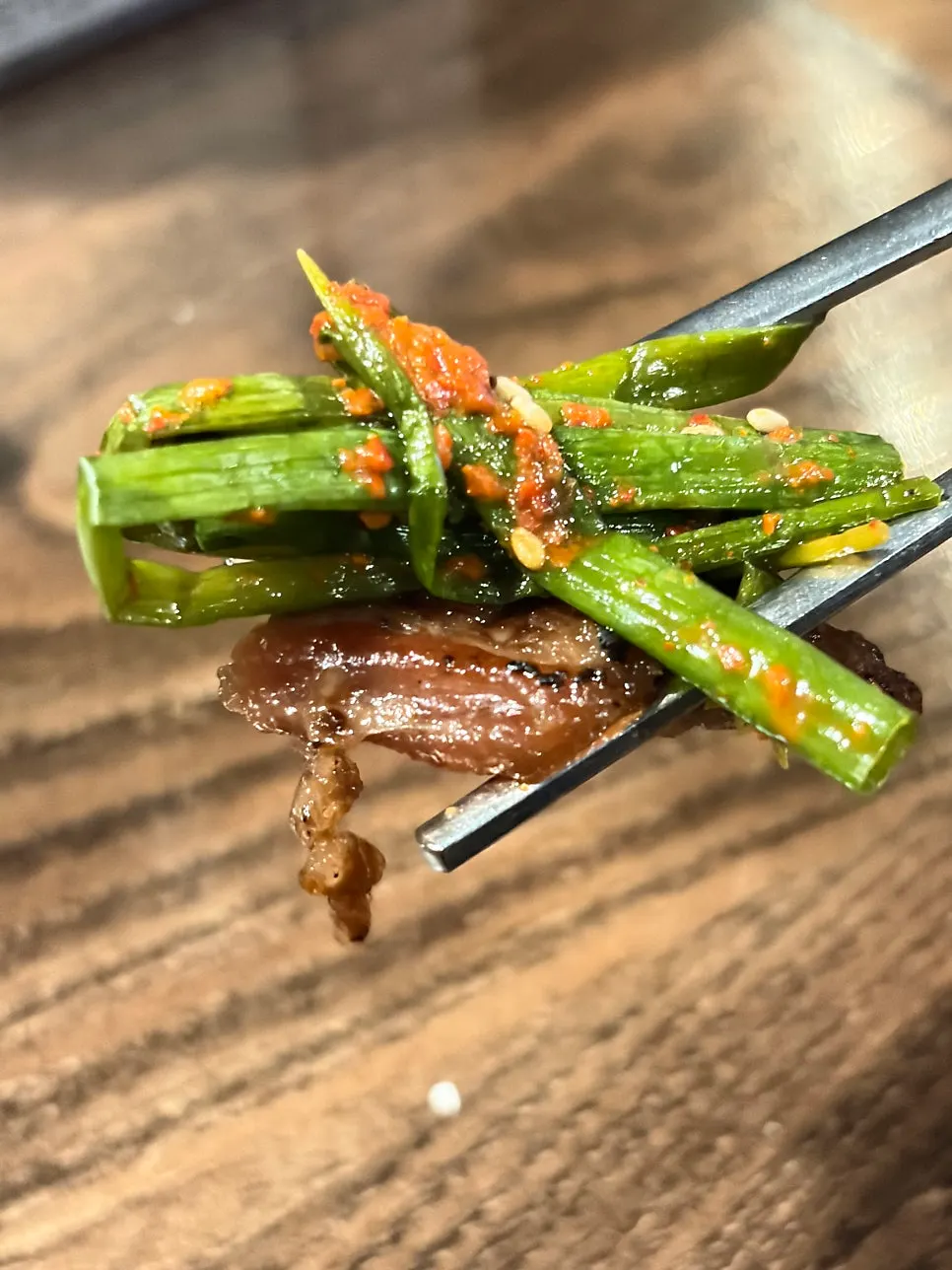 LA galbi with wasabi