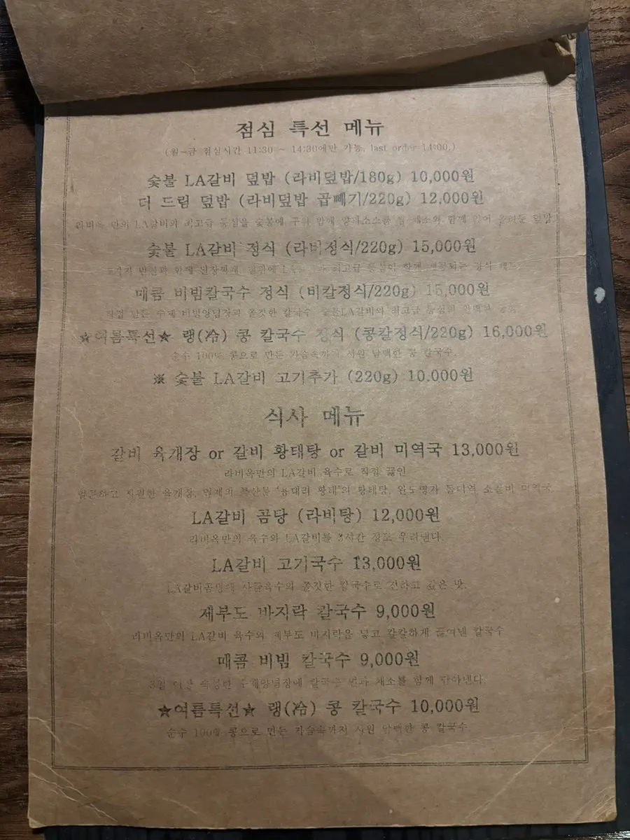 Raviok lunch menu