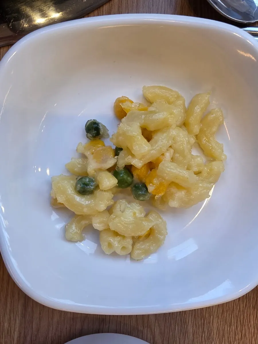 Close-up of the restaurant's basic side dishes