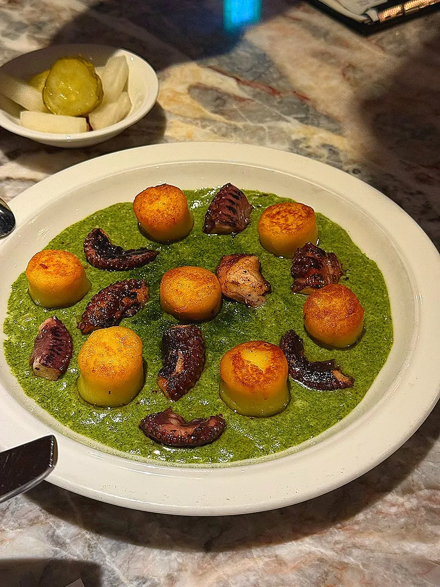 Mano di Chef signature octopus gnocchi