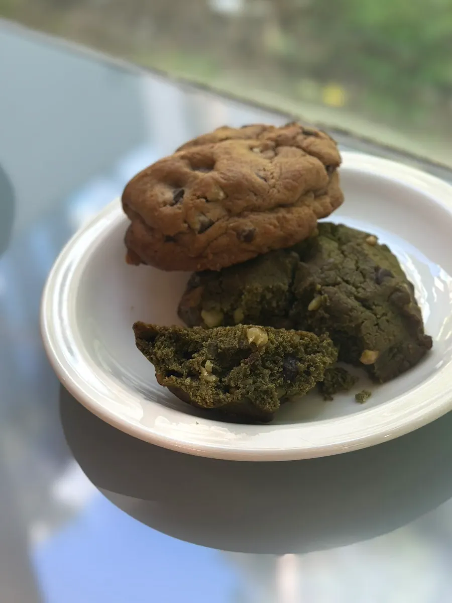 Original and matcha Levain cookies